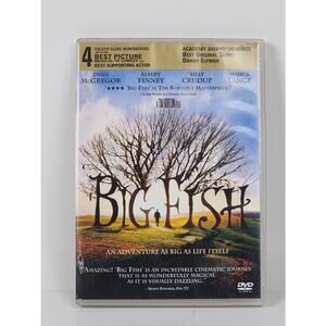 BIG FISH (Starring Ewan McGregor & Jessica Lange) 2003 Drama DVD Movie
